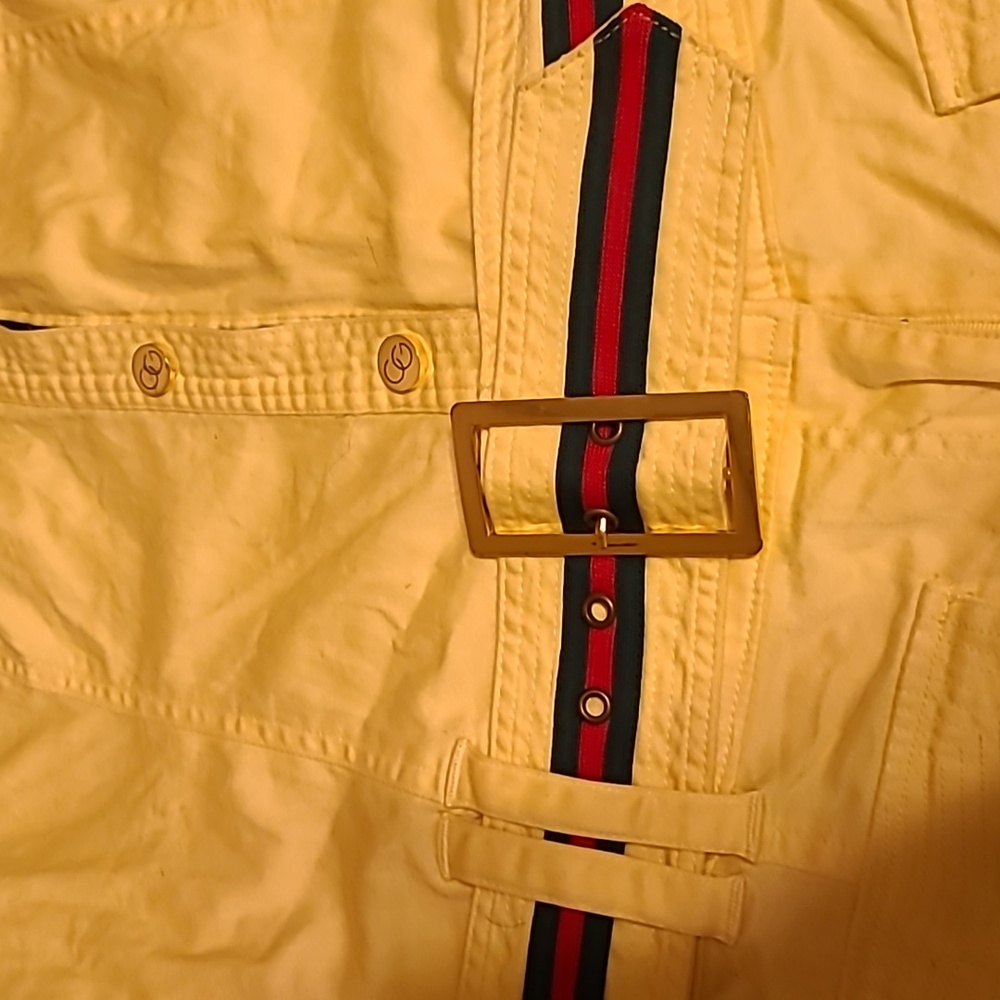 Y2K COOGI women's Yellow Romper Sz.11/12 - Picture 5 of 14